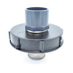 Lid 15cm for 1000L tank with 50/63 PVC inlet and 2 inch filter