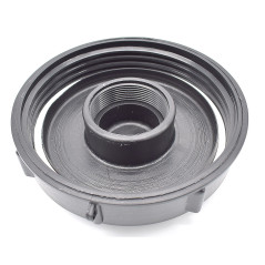 15cm lid for 1000L tank with central opening, black colour