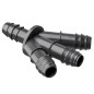 Raccord cannelé Y 3 voies Ø16mm