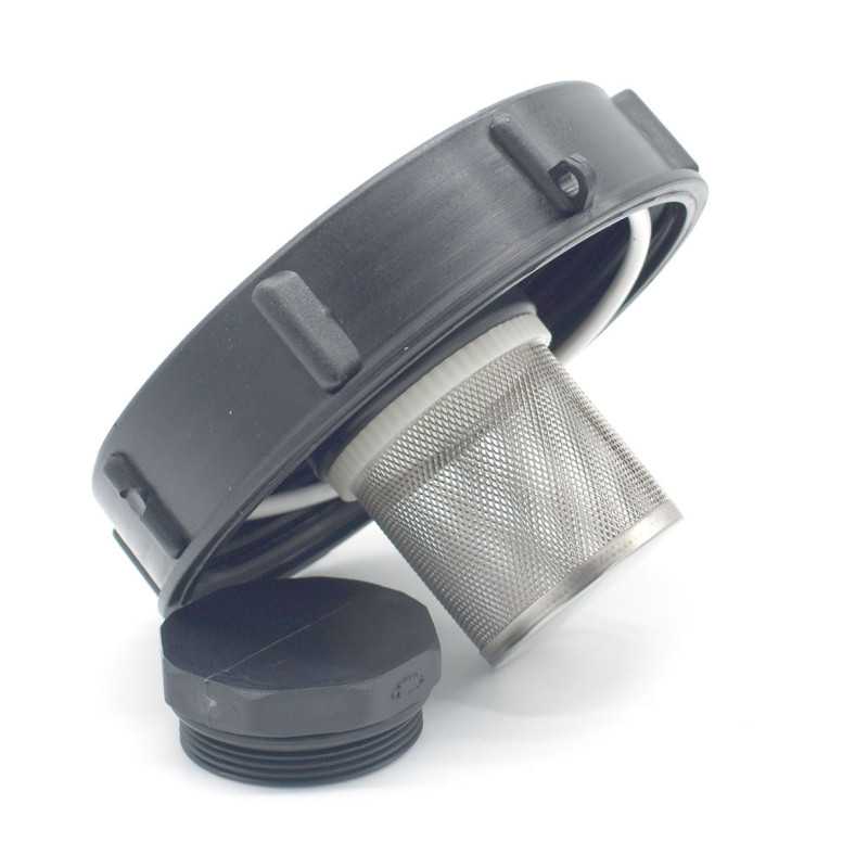 Tapa de diámetro de 15 cm para tanque IBC 1000 litros y filtro de 2 pulgadas