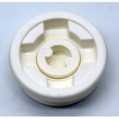 White male cask/can plug with S56x4 thread and 3/4' BSP