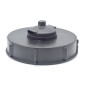 150 mm IBC Abdeckung mit abnehmbarem Lüftungsschacht | 2'' Eröffnung | Schwarz
