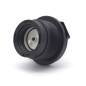 150 mm IBC Abdeckung mit abnehmbarem Lüftungsschacht | 2'' Eröffnung | Schwarz