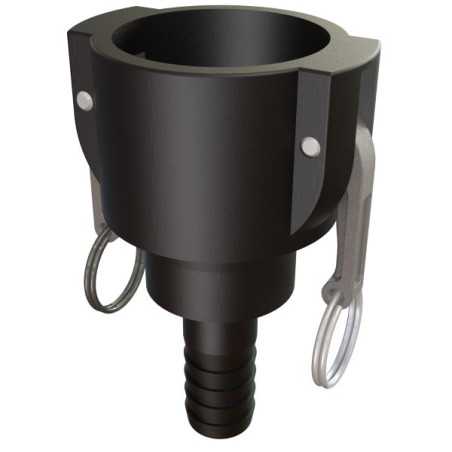 Camlock coupling female 2 '' - straight splined male 3/4 '' 20mm with swivel nut