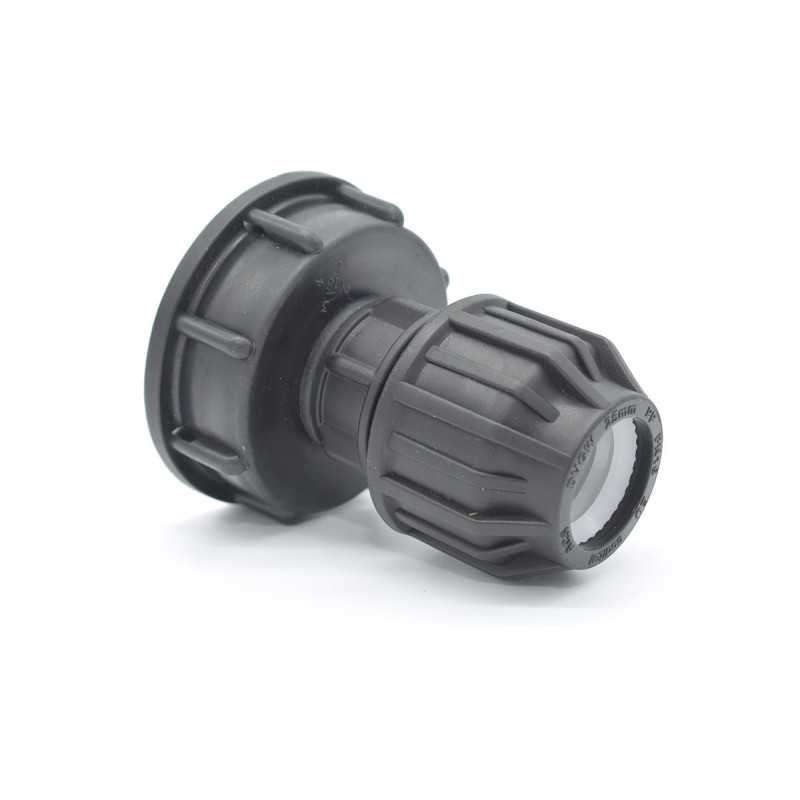 Connection s60x6 - pressure output - 25mm