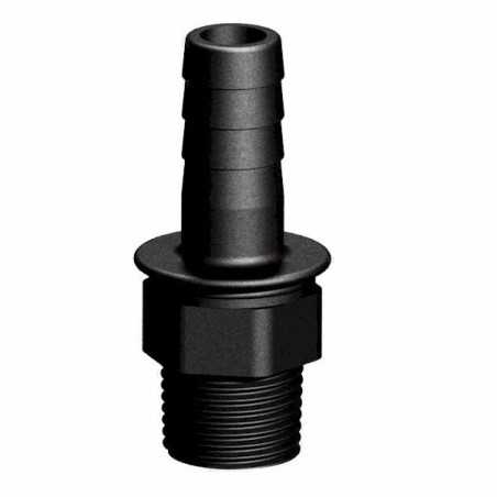Raccord male 1/2" - cannelé droit 