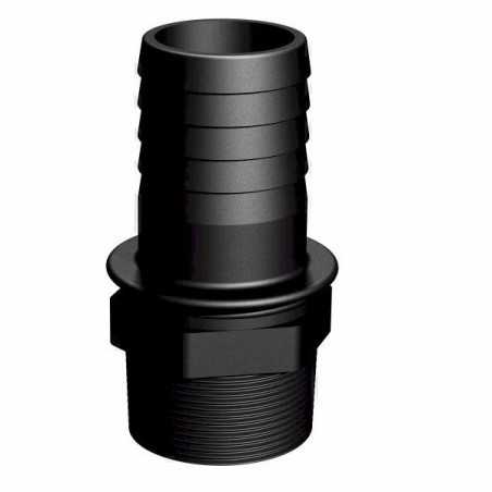 Raccord male 1/2" - cannelé droit 