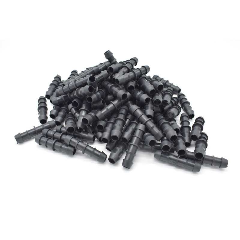 Lot of 100 16x16 fluted junction fittings for micro-irrigation
