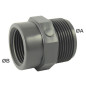 Reducción de rosca PVC-U macho-hembra PN16: Adaptador MF compacto
