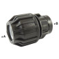 Compression connection with female thread BSP
