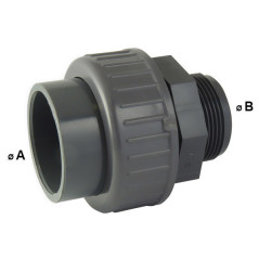 Union 3-piece Female / Male PVC connection