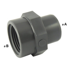 Adaptateur Male à coller / femelle à visser en PVC