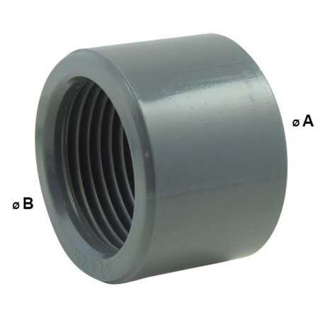 Riduzione maschile/femminile singola in PVC PN16