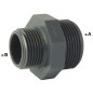 Reduced Male-Male PVC-U Screw-On Nipple PN16: Threaded Adapter