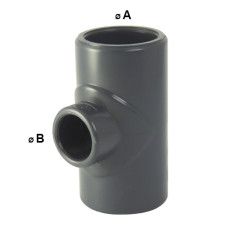 Reduzierte 90° F / F / F aus PVC zum Kleben