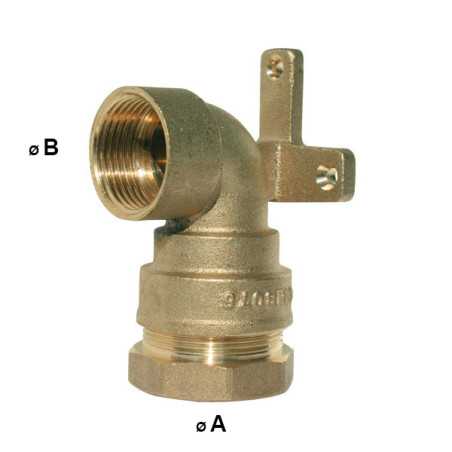 Messingwandbekleidung Serie 7000 PN25 | Wandlampe für PE-Röhre