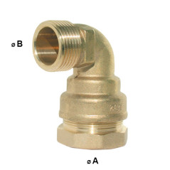 Brass Male Elbow Series 7000 PN16 | PE compression fitting