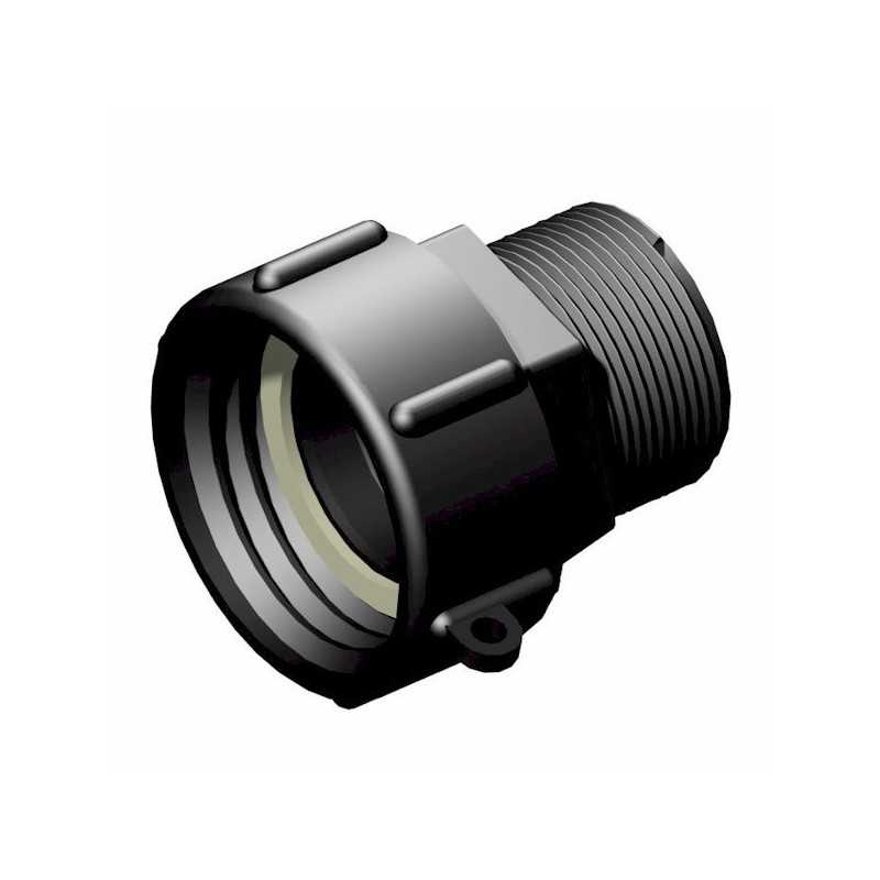Raccord femelle 2" S60x6 - male 1-1/2" filetage gaz
