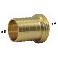 Punta fluted maschio - ottone maschio filettato