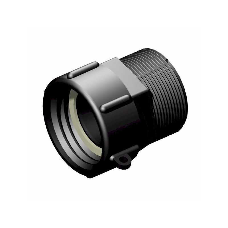 Raccord femelle 2" S60x6 - male 2" filetage gaz