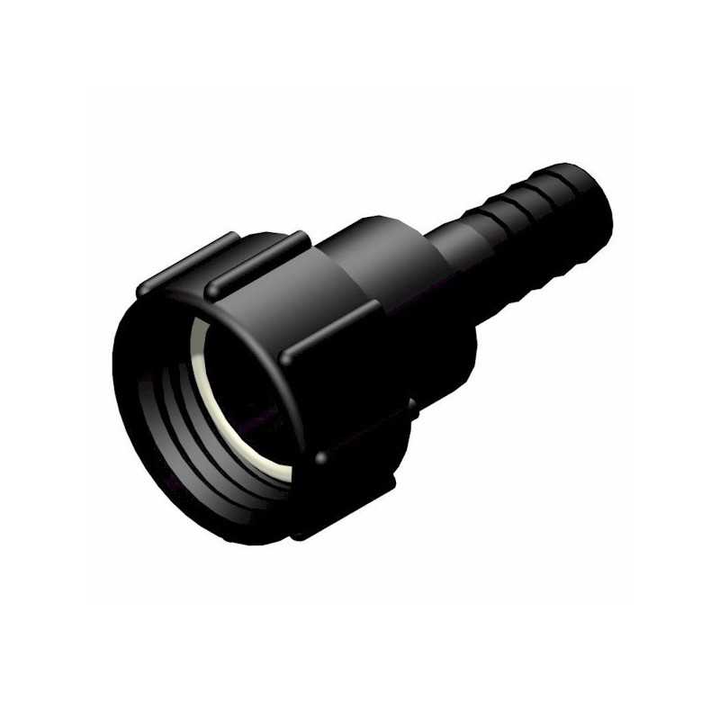Conexión hembra 2" S60x6 - Macho acanalado recto - 25 mm