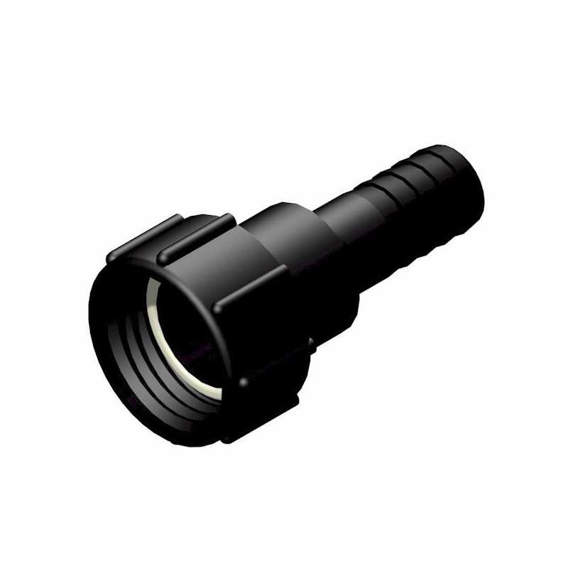 Raccord femelle 2" S60x6 - male cannelée droit Ø 32mm