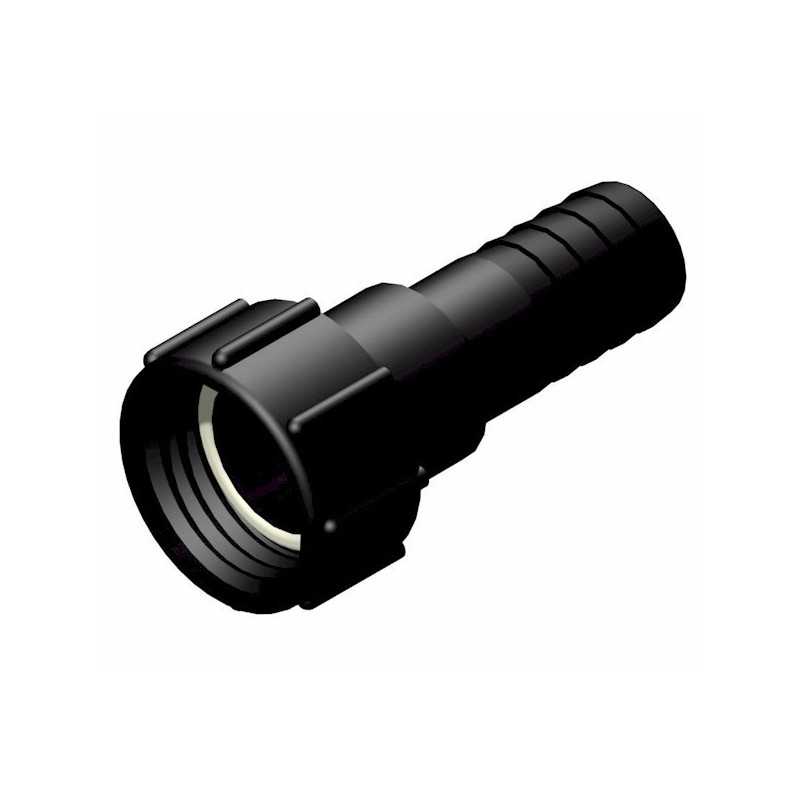 Raccord femelle 2" S60x6 - male cannelée droit Ø 38mm