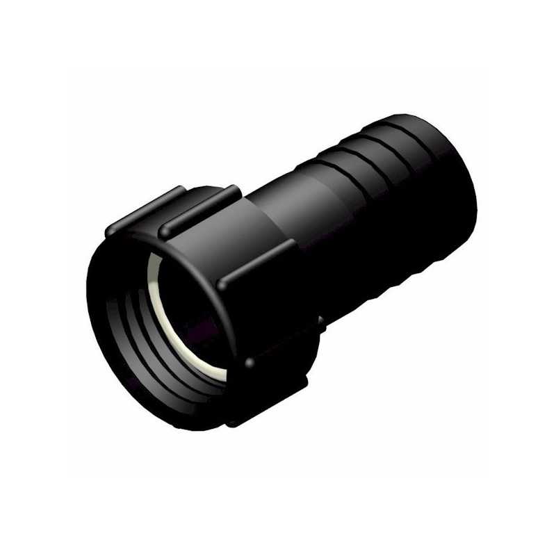 Raccord femelle 2" S60x6 - male cannelée droit Ø 50mm