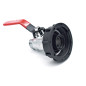 Raccord S60x6 avec robinet en laiton à boisseau sphérique sortie filetée 3/4'' BSP 20x27