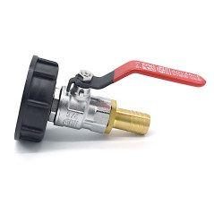 Connessione S60x6 con rubinetto in ottone sferico sferico da 19 mm