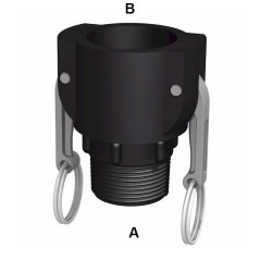 Camlock-Kupplung - Gewinde BSP aus Polypropylen