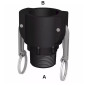 Conexión de camlock hembra - BSP polipropileno macho roscado