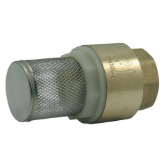 Clapet corps laiton avec crépine inox 304