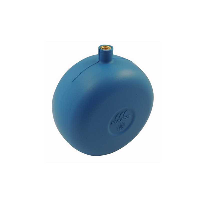 Plastic ball for tap float with threaded stem