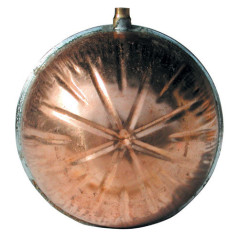 Boule cuivre pour robinet flotteur à tige filetée