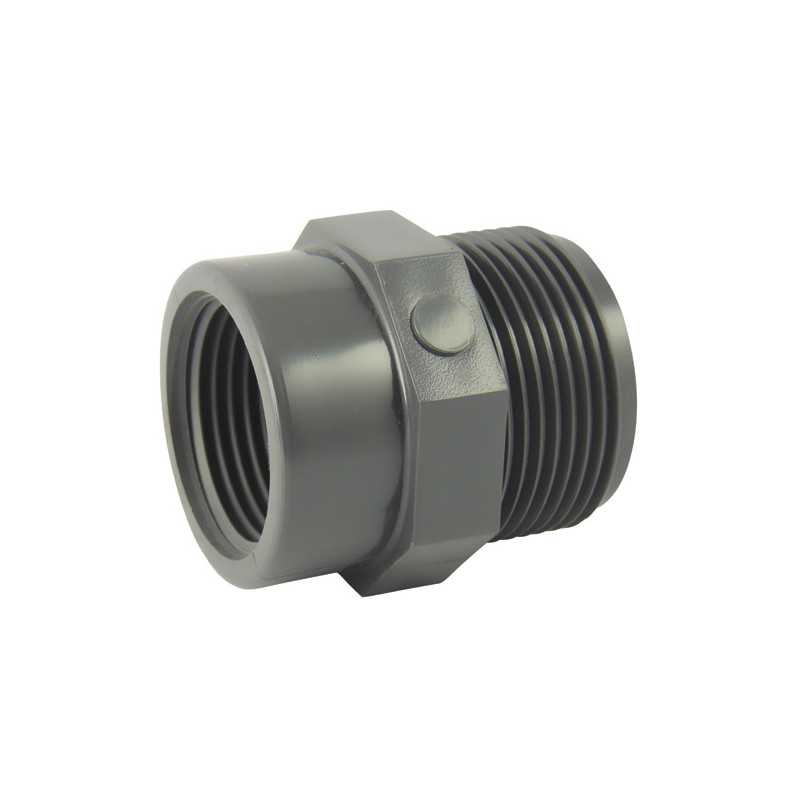 Male-Female PVC-U Screw-in Reduction PN16: Compact MF Adapter