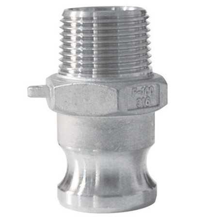 Male Camlock Fitting - Aluminum Male Threaded End - Type F