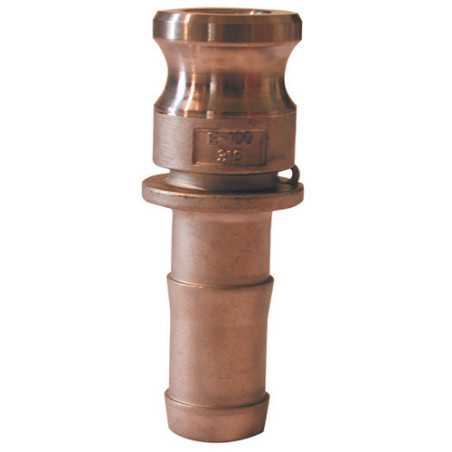 Raccord camlock male - embout cannelé en laiton - Type E