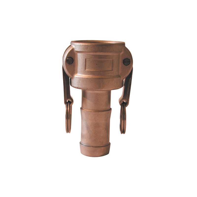 Female Camlock connection - brass fluted tip - Type C