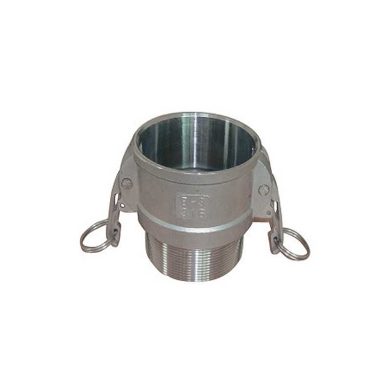 Raccord Camlock femelle - embout fileté male en inox - Type B Raccord Camlock femelle - embout fileté male en inox - Type B