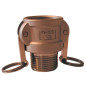 Camlock-Kupplung - Gewinderohr aus Messing - Typ B Camlock-Kupplung - Gewinderohr aus Messing - Typ B