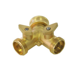 Raccord Y en laiton 3/4"