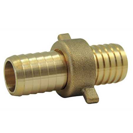 Schlauchtüllen: Sprinkler Einpassen 2 Teile mit nut elastomeren Rippendichtung Messing