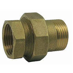 Raccord union laiton droit pour radiateur M/F