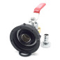 Tank Watering Kit 1000L S60x6 | Chrome-plated brass faucet & quick coupling
