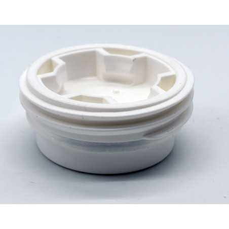 Bouchon male blanc pour fût/bidon 200 litres avec filetage S70x6