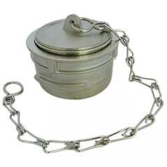 Symmetrical Guillemin stopper with stainless steel bolt and chain