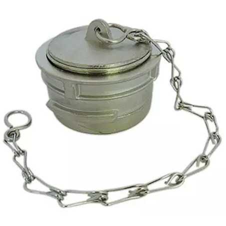 Symmetrical Guillemin stopper with stainless steel bolt and chain