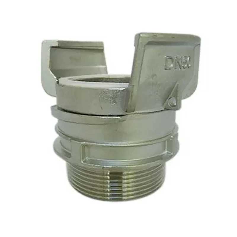 Demi raccord symétrique Guillemin, pompier, à verrou à douille filetée mâle en inox