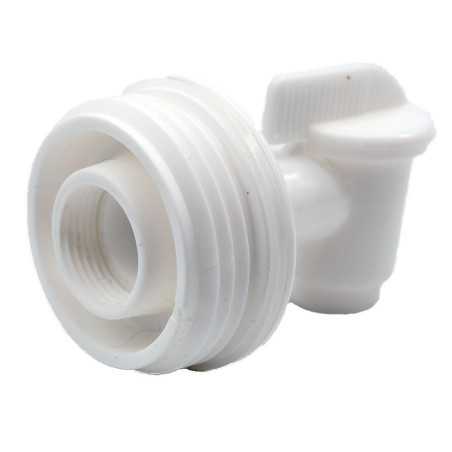 Raccord S56x4 male avec robinet laiton sortie raccord rapide